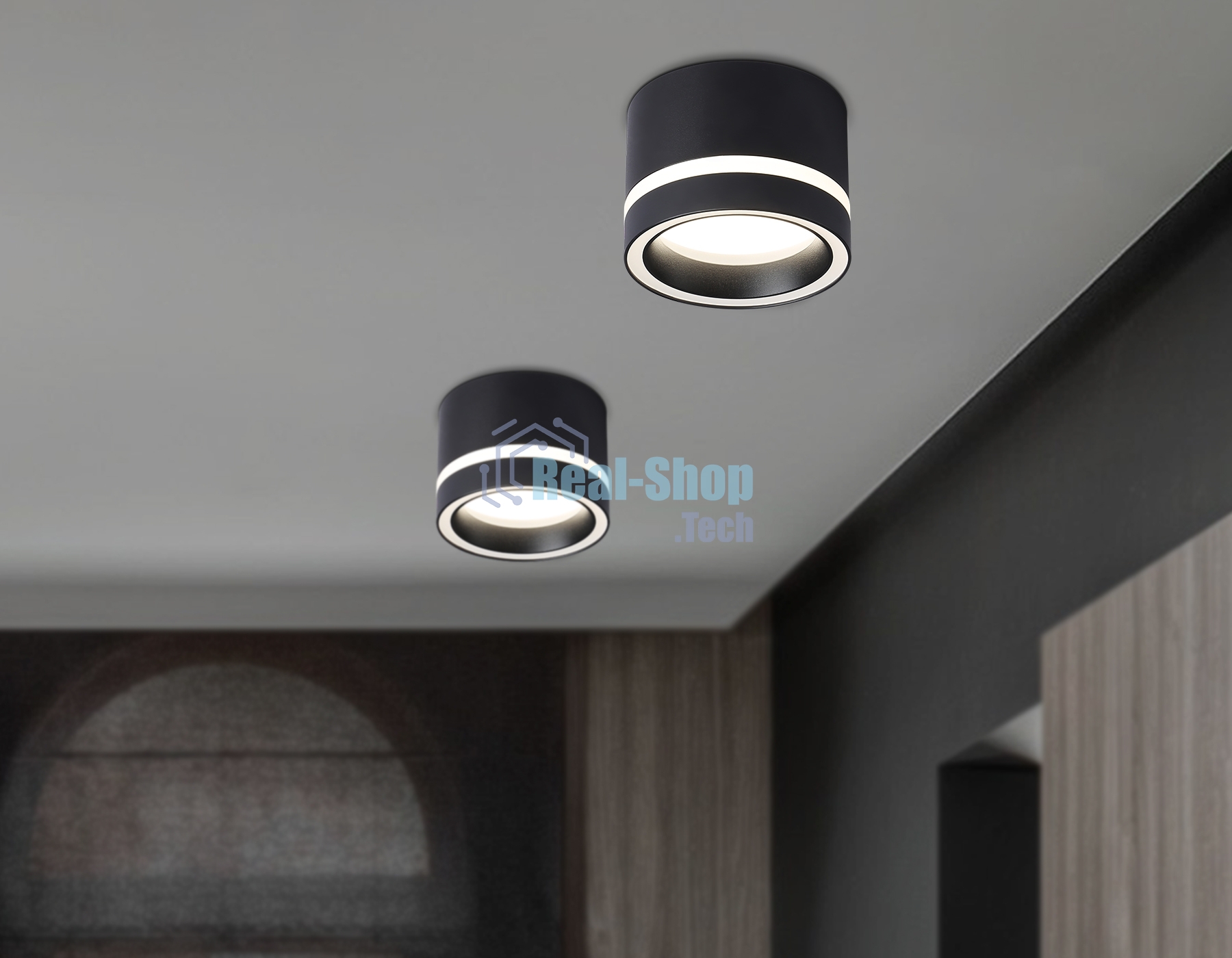 Светильник Ambrella light TN5246 BK черный GX53 max 12W D85*62
