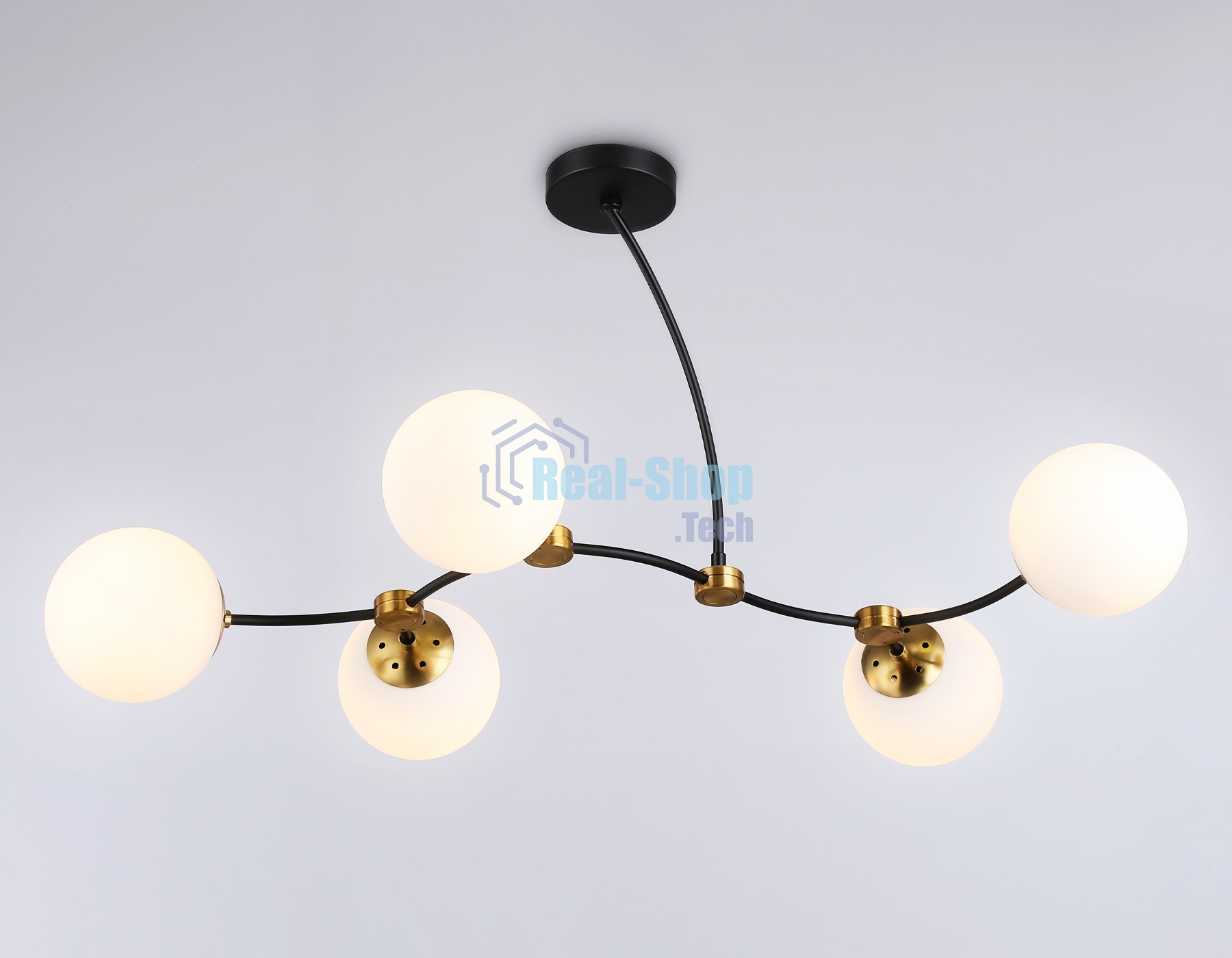 Светитльник Ambrella Light TR2548/5 BK/SB черный/бронза E27/5 max 60W 950*600*450