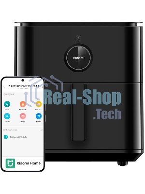 Аэрогриль Xiaomi Mi Smart Air Fryer 6.5L EU черный, 1800 Вт, 6.5 л, сенсор, 12 программ