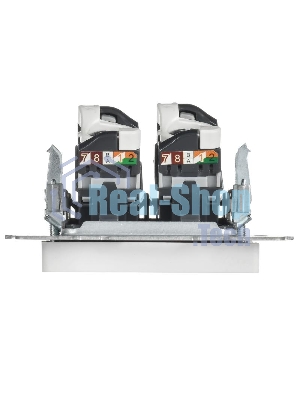 BRITE Розетка компьютерная двойная RJ45 кат.6 РК11-2-БрАБ арктический белый  | BR-K20-2-K91 | IEK