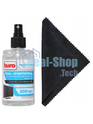 Чистящий набор (салфетки + гель) Buro BU-Gel screen для экранов и оптики 200мл