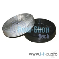 Кабель Gembird Кабель телефонный 100м (4-х жильный, 2 пары, плоский) черный