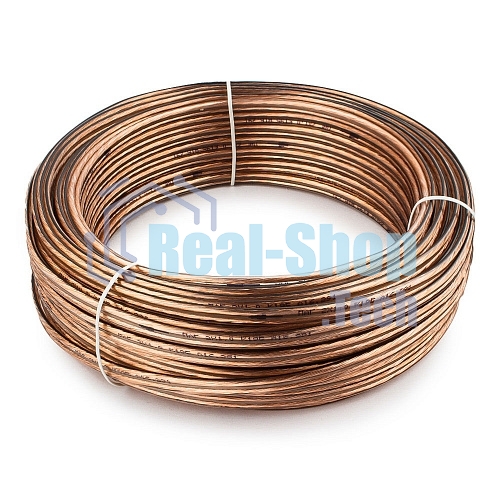 Акустический кабель Cablexpert CC-TC2x1,0-30M, прозрачный, 30 м, бухта