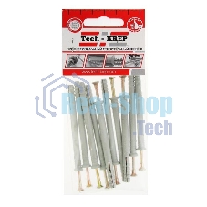 Дюбель-гвоздь 6х80 с потайной манжетой полипропилен (уп.10шт) пакет Tech-Krep 103903