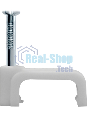 Скоба Navigator креп. прям. d6 с гвозд. NCS-06-50 (уп.50шт)