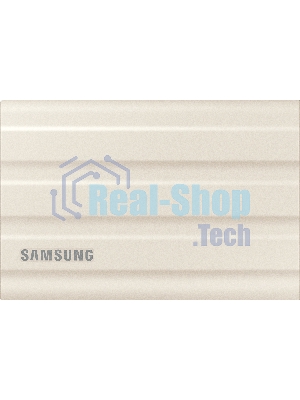 Внешний SSD Samsung T7 Shield, 2TB, USB 3.2 Gen 2 Type-C, R/W 1050/1000, бежевый