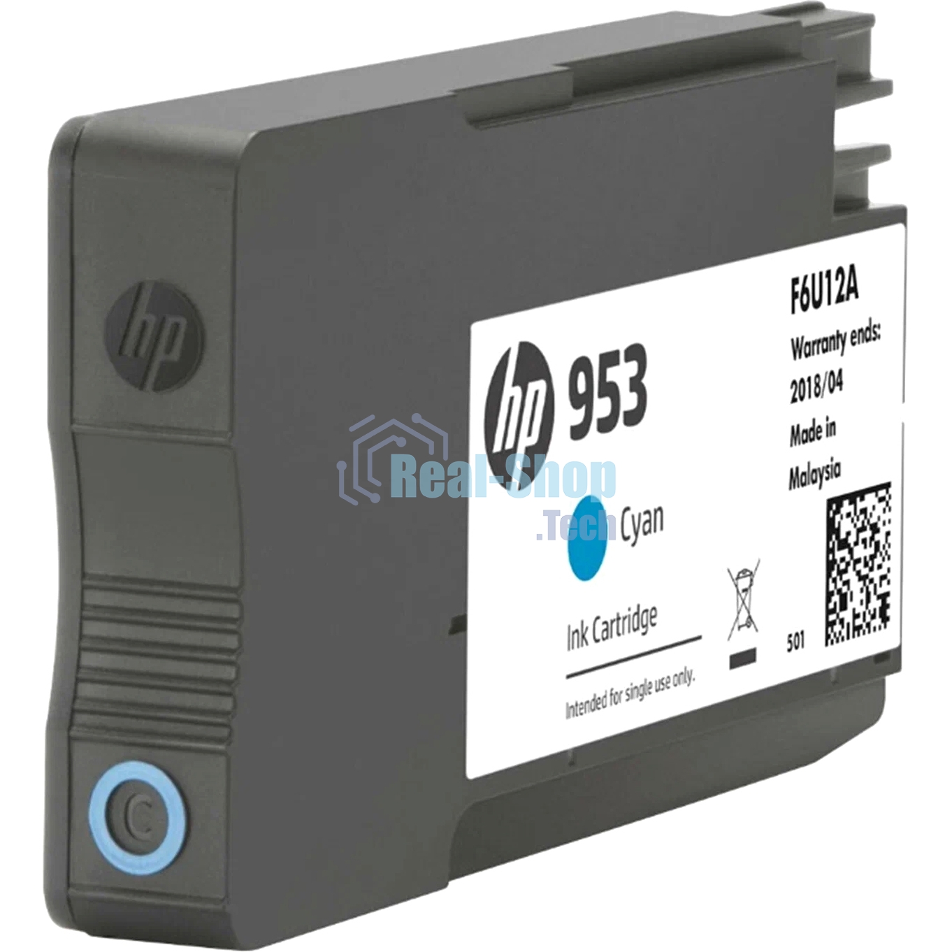 Картридж струйный HP 953 F6U12AE голубой для HP OJP 8710/8715/8720/8730/8210/8725 (630 стр.)