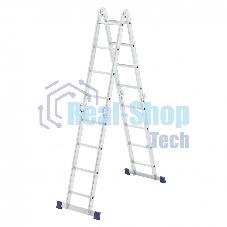 Лестница шарнирная алюминиевая Сибртех, 4х4