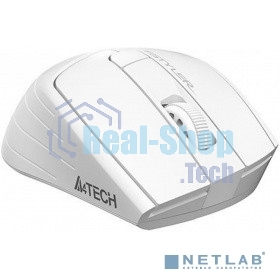 Мышь беспроводная A4Tech Fstyler FG30 белый/серый, 2000 dpi, радиоканал, USB, кнопки - 5
