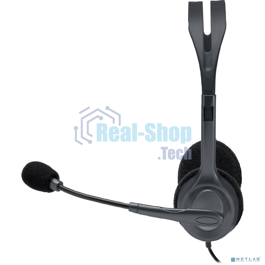 Гарнитура проводная Logitech Headset H111 Stereo grey (981-000594/981-000593/981-000588)