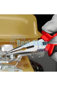 Длинногубцы прямые Matrix, 160 мм, хром-ванадий, двухкомпонентные рукоятки