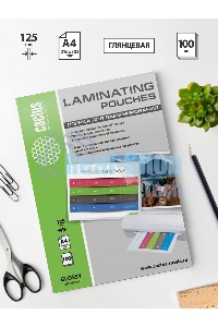 Пленка для ламинирования Cactus 125мкм A4 (100 шт) глянцевая 216x303 мм CS-LPGA4125100