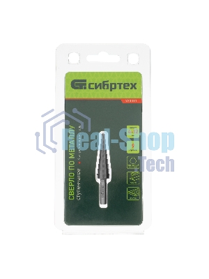 Сверло ступенчатое по металлу Сибртех 4-5-6-7-8-9-10-11-12 мм, 4241