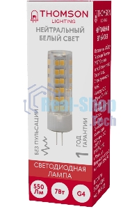 Лампа cветодиодная LED Thomson TH-B4208 G4, капсульная, 7 Вт, 4000К, белый нейтральный, 1 шт.