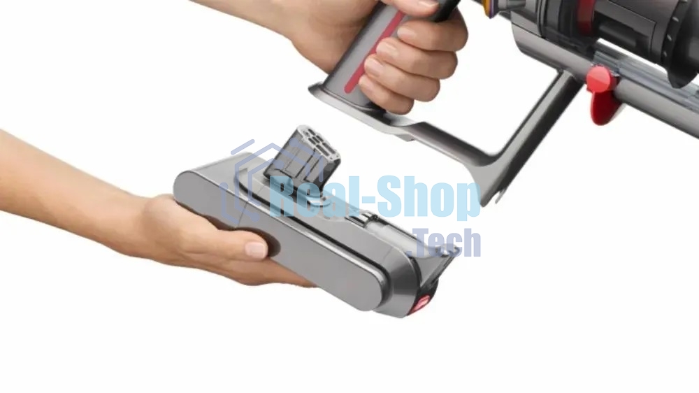 Пылесос вертикальный Dyson SV46 V12 Detect Slim Absolute золотистый/серебристый, питание от аккумулятора, 150 Вт, уборка сухая, пылесборник 0.35 л, работа от АКБ max 60 мин