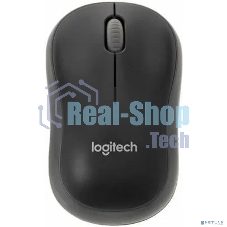 Мышь беспроводная Logitech M186 черный/серый, 1000 dpi, радиоканал, USB, кнопки - 3