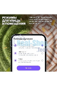 Умная колонка Yandex Стрит Алиса зеленый 30W 2.0 BT/Wi-Fi 10м 3300mAh (YNDX-00030GRN)
