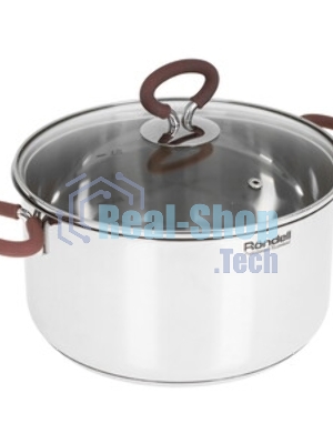 Кастрюля Rondell Etery RDS-1600 5.1 л. d=24 см (с крышкой) сталь