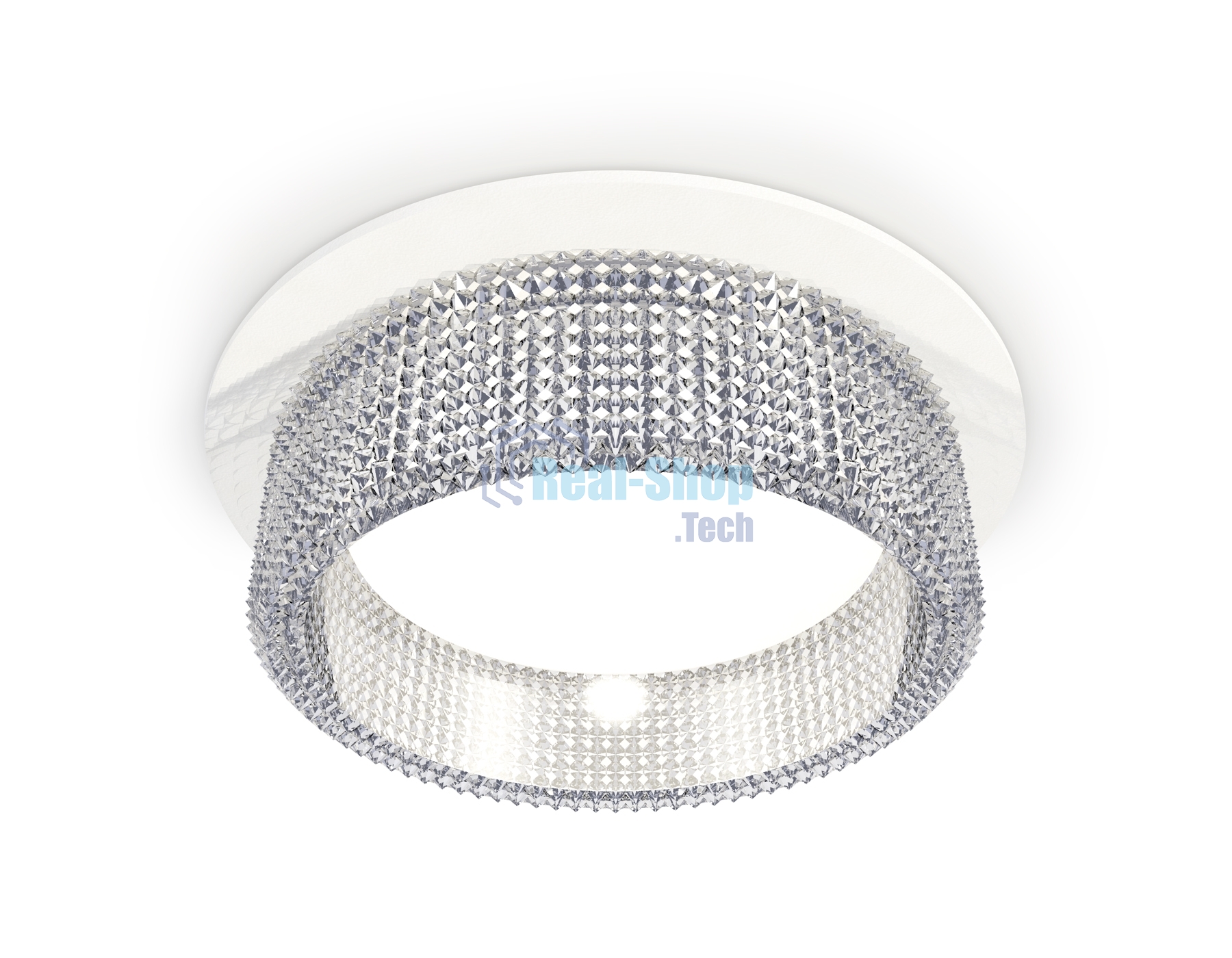 Комплект встраиваемого светильника Ambrella light XC8050030 SWH/CL белый песок/прозрачный GX53 (C8050, N8480)