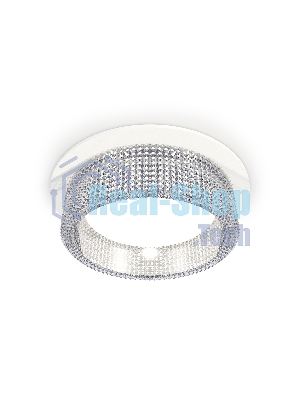 Комплект встраиваемого светильника Ambrella light XC8050030 SWH/CL белый песок/прозрачный GX53 (C8050, N8480)