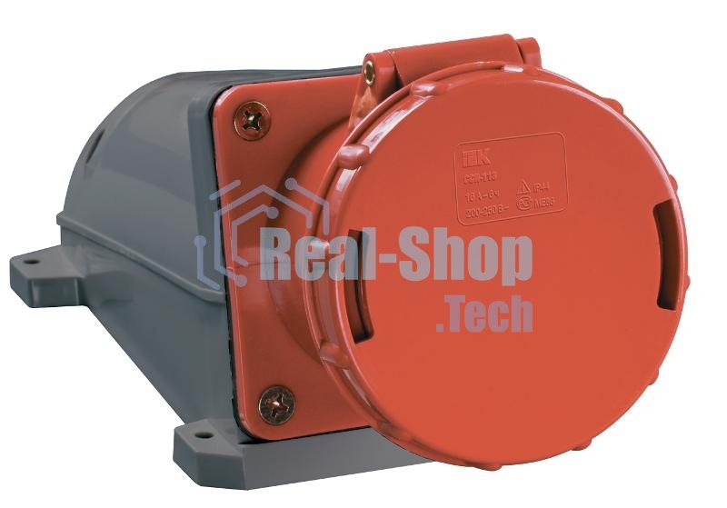 Розетка IEK PSR12-063-4 134 стационарная 3Р + РЕ 63А 380В IP54 IEK