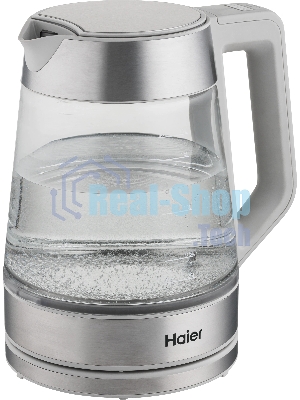 Чайник электрический Haier HK-501 1.7л. 2400Вт серый корпус: стекло/пластик (TD0036930RU)