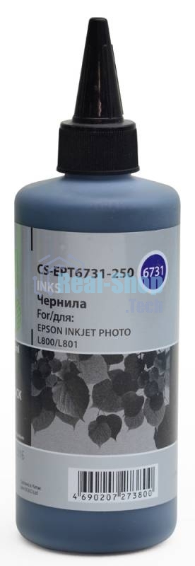 Чернила Cactus CS-EPT6731-250 черный 250мл для Epson L800/L810/L850/L1800