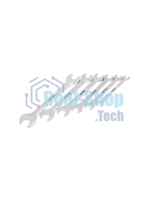 Набор ключей рожковых Rexant (8-19 мм), 6 шт., CrV, зеркальное хромирование