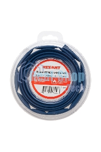 Трубка термоусаживаемая Rexant 6.0/3.0мм синяя. ролик 2.44 м