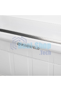 Холодильник Maunfeld MFF176SFW белый двухкамерный 187/75л морозилка снизу, ручная разморозка