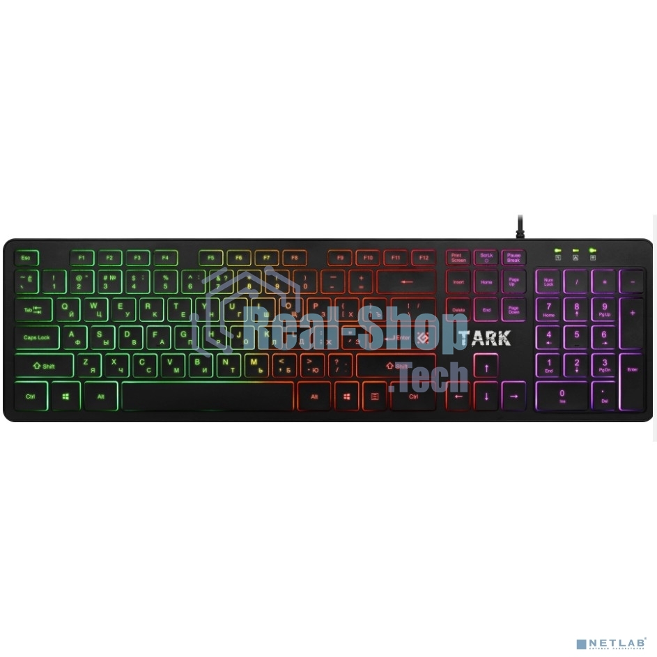 Комплект клавиатура+мышь Defender Tark C-779 проводной, USB, 2400 DPI, чёрный