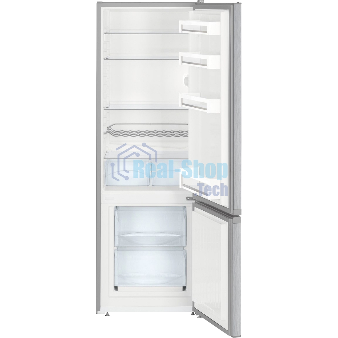 Холодильник Liebherr CUELE 2831-26 001 серебристый двухкамерный 219/53л морозилка снизу