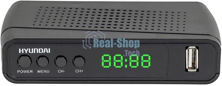 Ресивер DVB-T2 Hyundai H-DVB520 + WiFi-адаптер черный