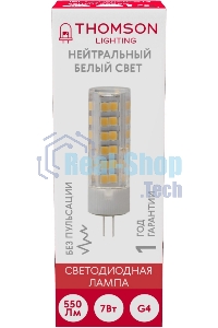 Лампа cветодиодная LED Thomson TH-B4208 G4, капсульная, 7 Вт, 4000К, белый нейтральный, 1 шт.