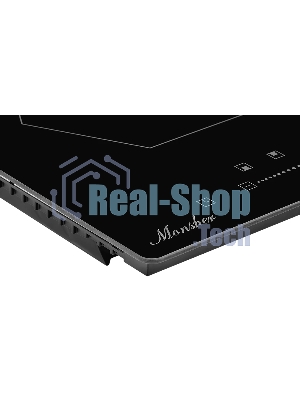 Индукционная варочная панель домино Monsher MHI 3002, Стеклокерамика KANGER, ширина 30 см, 2 индукционные зоны нагрева: 1 зона 1,2 кВт/Booster 1.5 кВт, 2 зона 2 кВт/Booster 2.3 кВт, электронное сенсорное управление, 3 цифровых дисплея, 9-ступенчатая настройка мощности, автоматическое отключение, дисплей, таймер, блокировка панели управления, индикаторы остаточного тепла, : черный