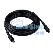 Кабель оптический Cablexpert CC-OPT-7.5M-N, Toslink 2xODT M/M, 7.5м, черный, пакет