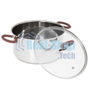 Кастрюля Rondell Etery RDS-1600 5.1 л. d=24 см (с крышкой) сталь