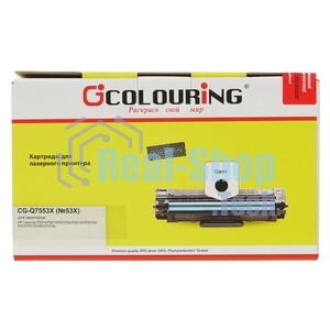 Картридж лазерный Colouring CG-Q7553X/715 черный (7000 стр.) для HP LJ P2010/P2014/P2015/2015d/2015n/M2727/M2727nf/M2727nfs/Canon LBP-3310/3370