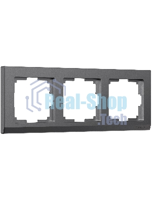 Рамка на 3 поста Stark (графит матовый) W0031864