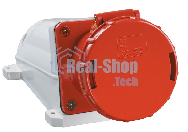 Розетка IEK PSR12-063-4 134 стационарная 3Р + РЕ 63А 380В IP54 IEK
