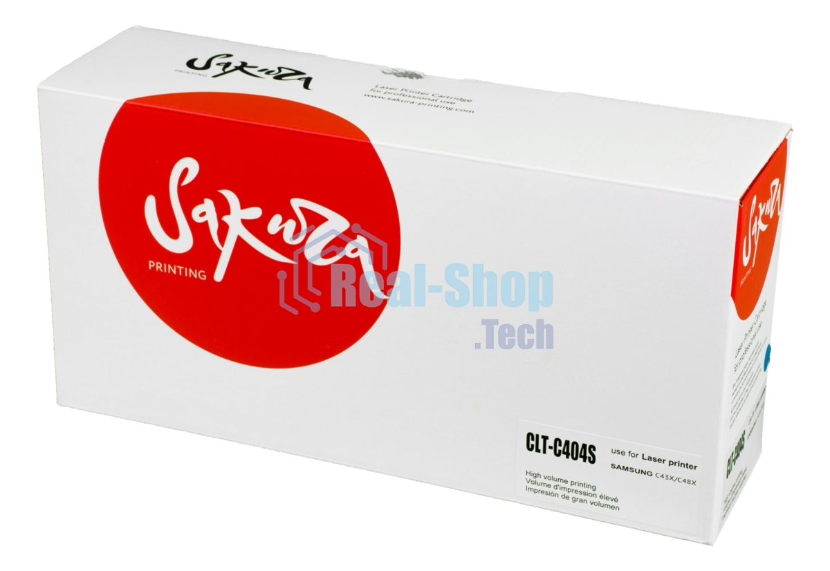 Картридж лазерный Sakura CLTC404S для Samsung SL-C430/SL-C480, синий, 1500 к.