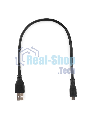 Кабель USB 2.0 Pro Gembird/Cablexpert AM/microBM 5P, 0.3м, экран, черный, пакет CCP-mUSB2-AMBM-0.3M