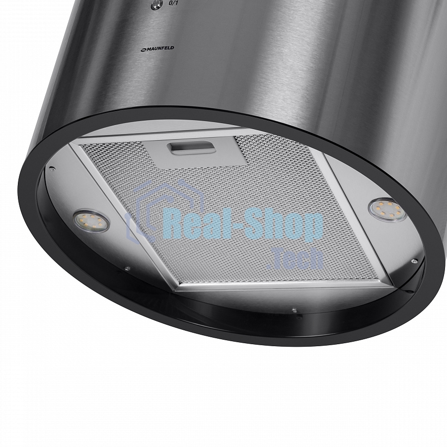 Вытяжка островная Maunfeld Lee Isla 39 нержавеющая сталь, 38 см, 1000 куб. м/ч, 52 дБ