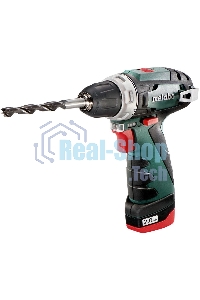 Дрель-шуруповерт аккумуляторная Metabo PowerMaxx BS 600984000, Аккумуляторный, 10,8В, 2 АКБ