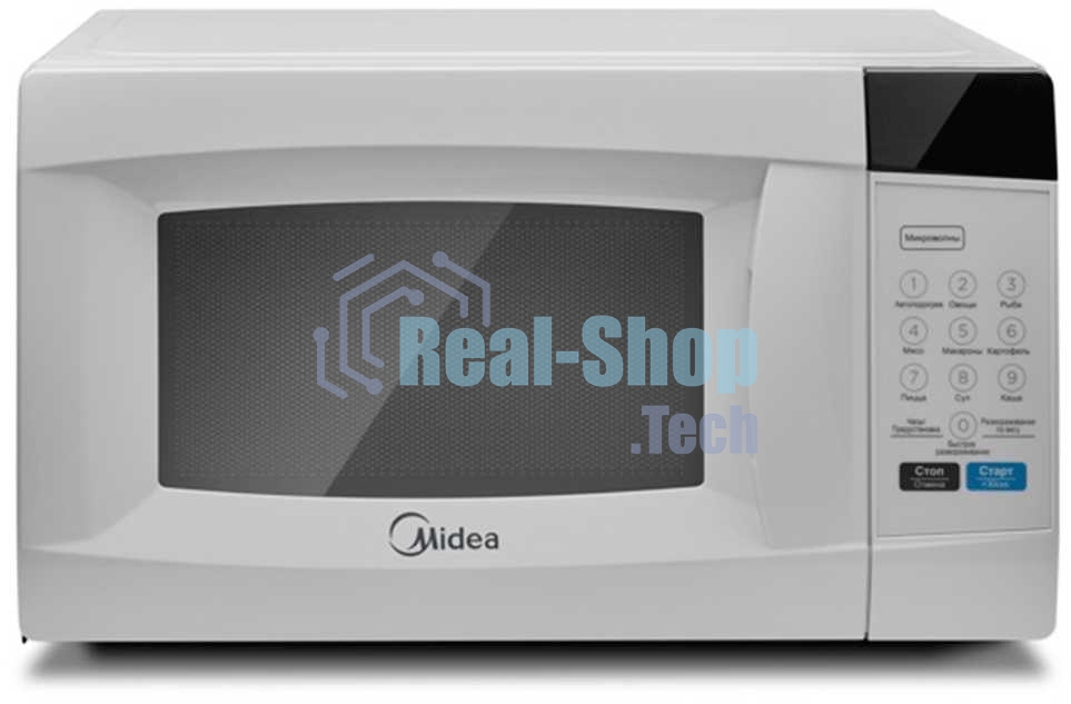 Микроволновая печь Midea EM720CKE белый, 20 л, 700 Вт, переключатели - сенсор
