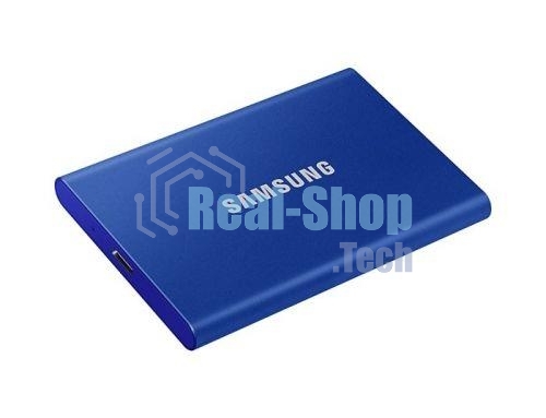 Внешний SSD Samsung T7, 1TB, USB 3.2 Gen 2 Type-C, R/W 1050/1000, синий
