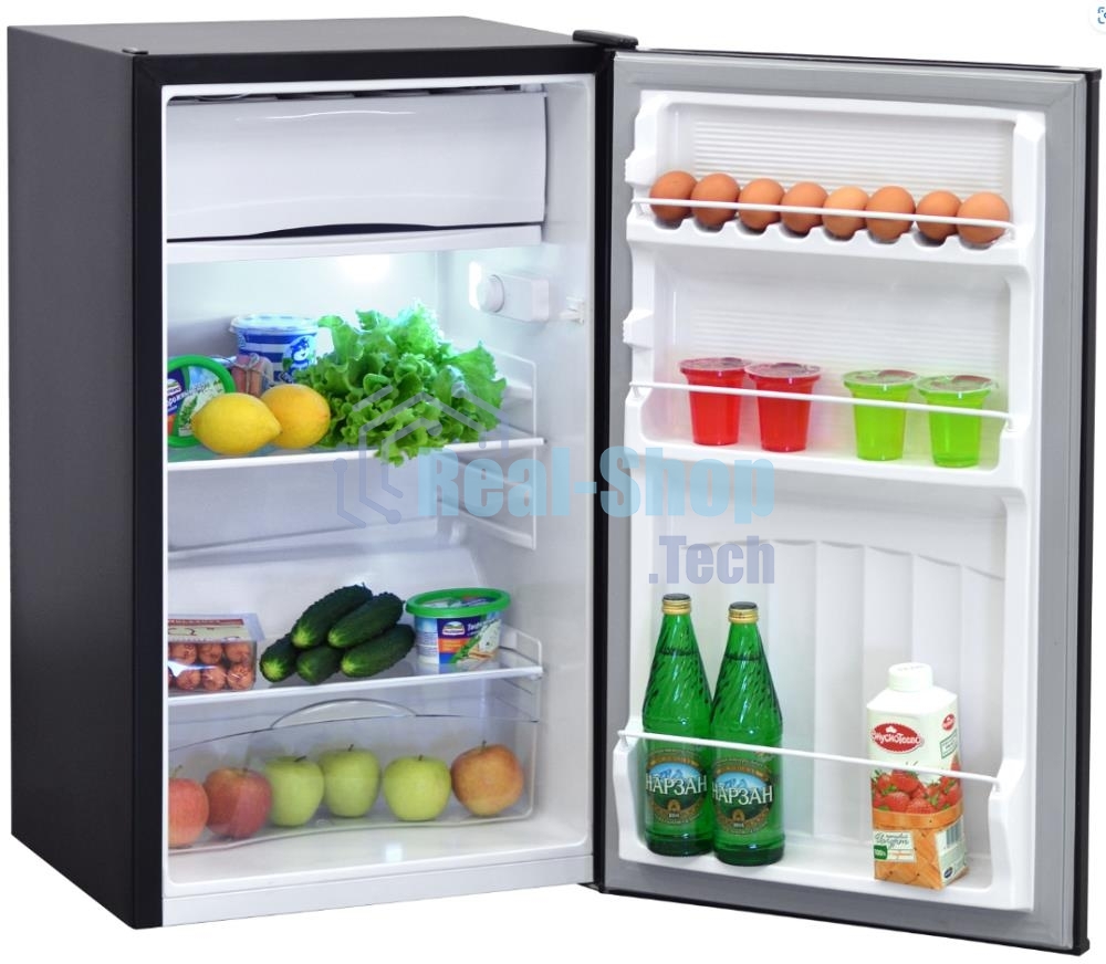 Холодильник Nordfrost NR 403 B черный матовый однокамерный 100/11л морозилка сверху