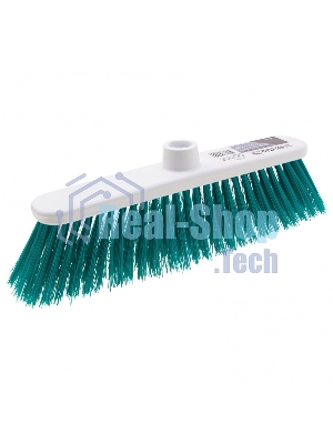 Щетка Home Palisad пластмассовая для подметания пола, 27 см, без черенка, бирюз. щетина