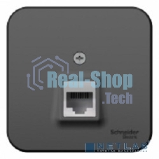 Розетка компьютерная Schneider-electric BLNIA045006 Blanca О/У RJ45, кат.5E, антрацит