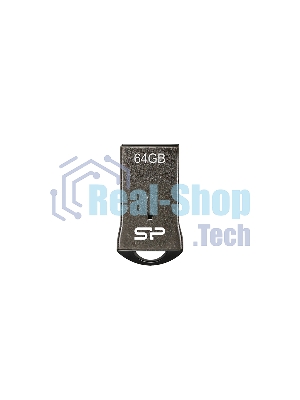 Флешка USB Silicon Power R/W 64Gb Touch T01 SP064GbUF2T01V1K USB 2.0 черный/серебристый